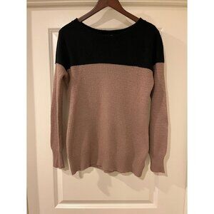 Tan and Black Knit Sweater